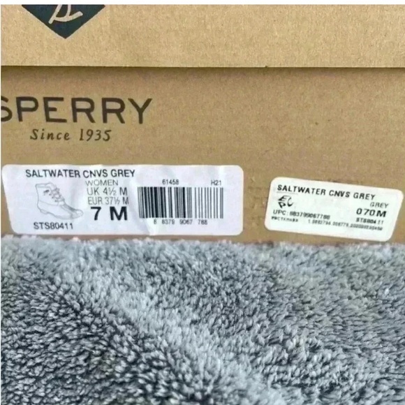 Sperry Saltwater Duck Booties in Grey Size 7 NIB - Picture 2 of 7